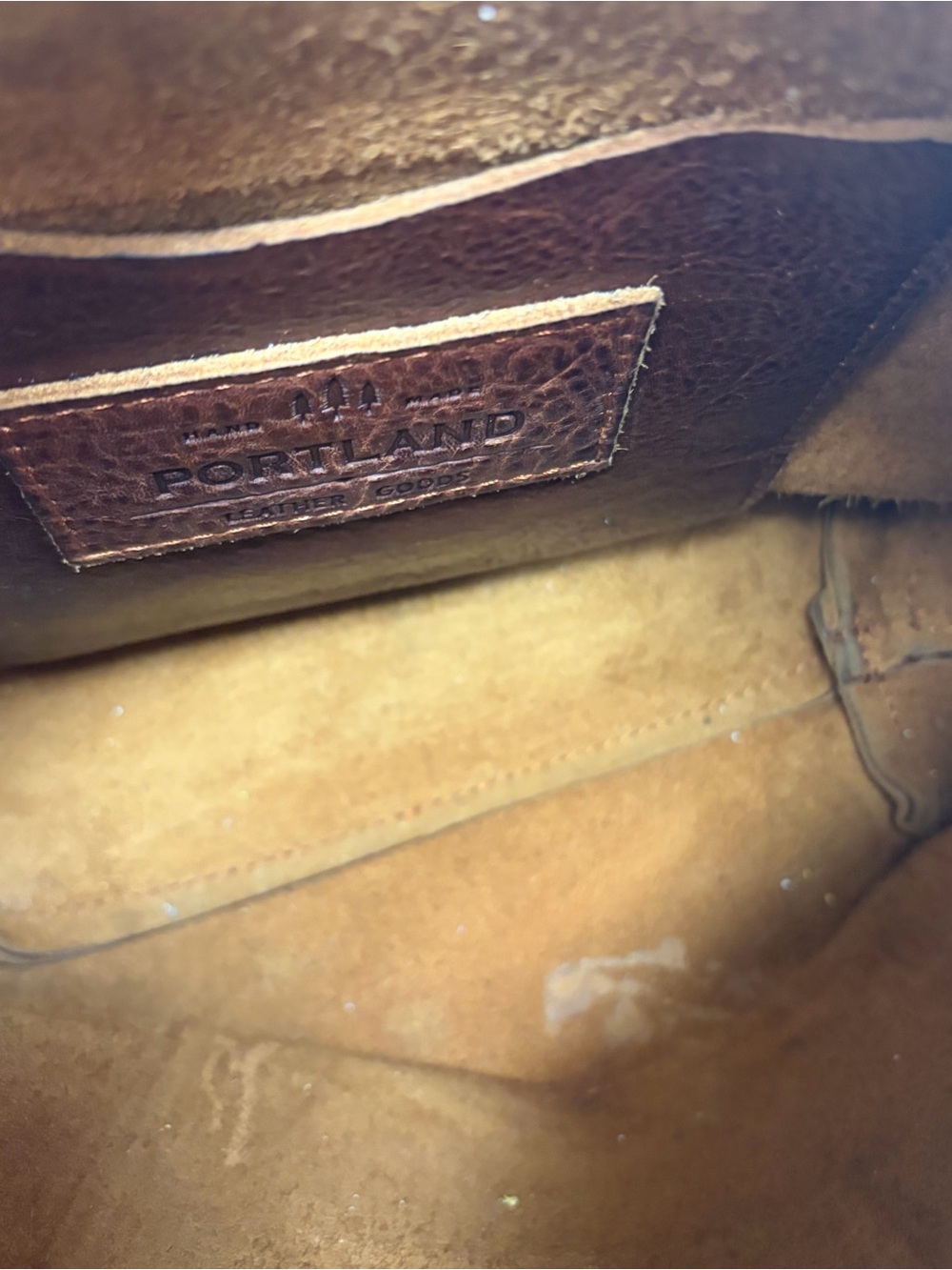 Portland Leather Company Brown Leather Backpack - Picture 6 of 10